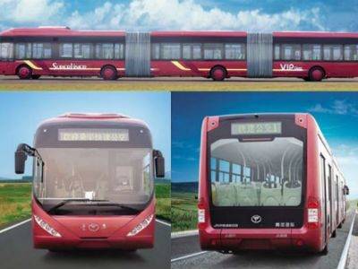 В Китае построили гигантский туристический автобус